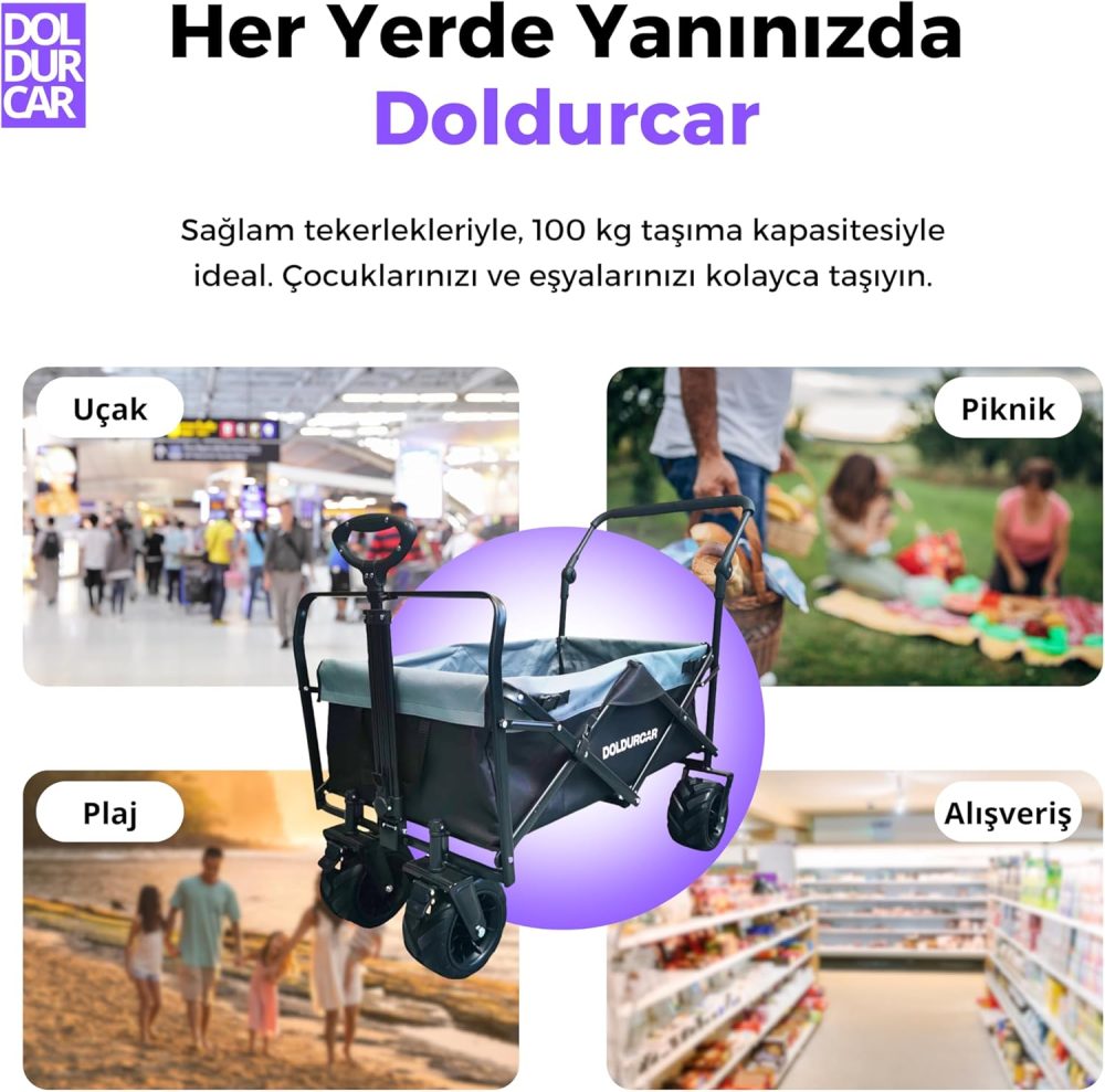 Doldurcar Katlanabilir Vagon - Görsel 4